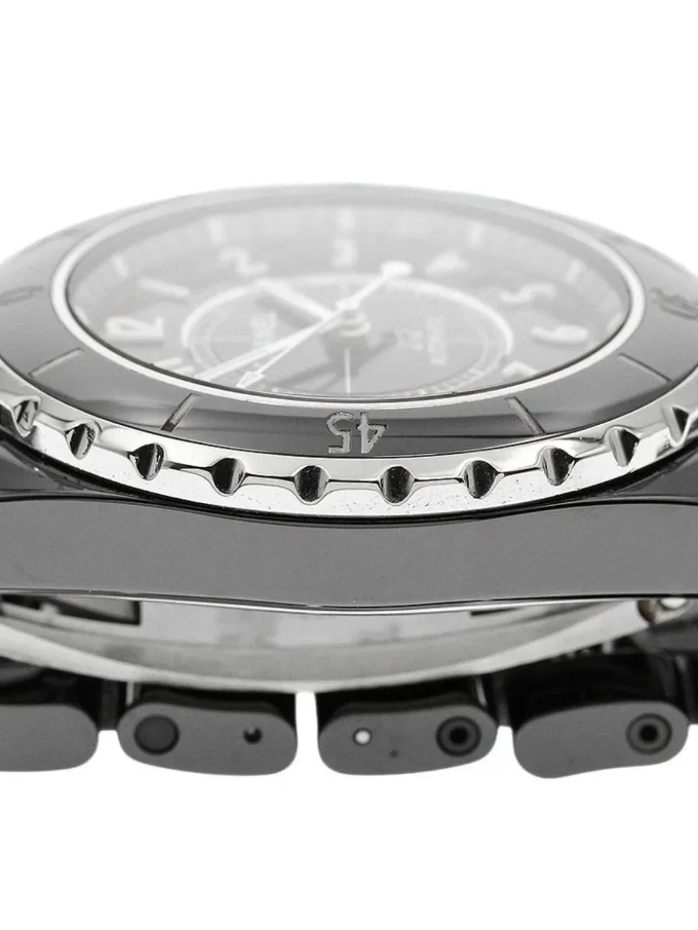 CHANEL J12 H0685 Black Ceramic 38MM Date Black Dial Automatic Men's Watch_967681